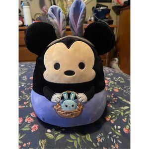 Squishmallows Kellytoy Disney Kids Multicolor Mickey Mouse Easter Stuffed Animal